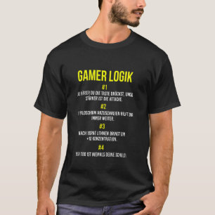 Gamer Console Videogame Speler Gamer Logica T-shirt