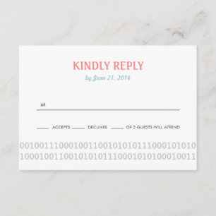 Gamer Controller Love Wedding RSVP 3 - Red & Grey