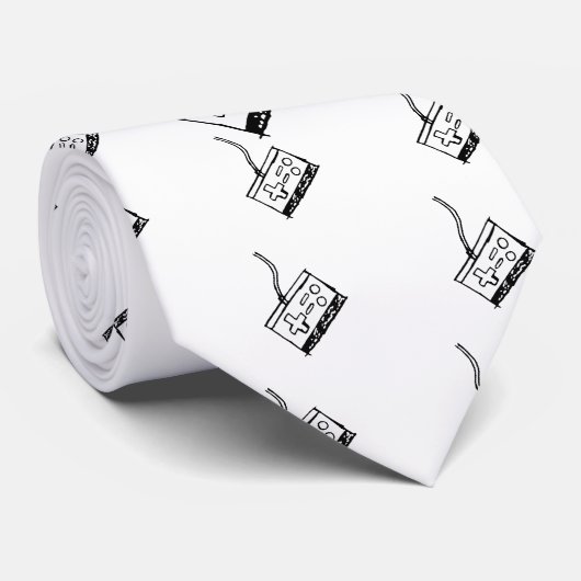 Gamer Controller Necktie Stropdas (Opgerold)
