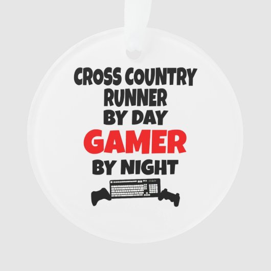 Gamer Cross Country Runner Ornament (voorkant)