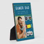 Gamer Dad Plaque – Like a Normal Dad, Only Cooler (Côté)