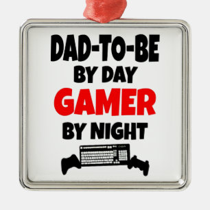 Gamer Dad-To-Be Metalen Ornament