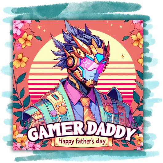 Gamer Daddy Happy Vaderdag | Poster