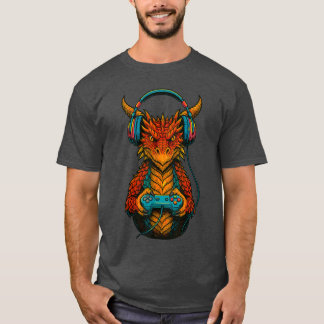 Gamer Dragon Gaming cadeau T-shirt