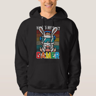 Gamer Easter Bunny Cute Video Game Gaming Boys Kin Hoodie