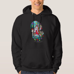 Gamer Easter Eggs Hunt Dabbing Unicorn Easter Bun Hoodie