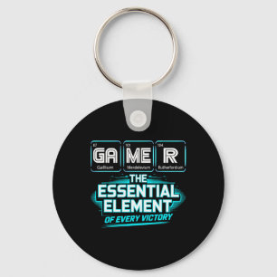 Gamer Element Periodiek Systeem Chemie Wetenschap Sleutelhanger