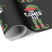 Gamer Elf Bijpassende Familie Kerstmis Gamer Cadeaupapier (Rol Hoek)