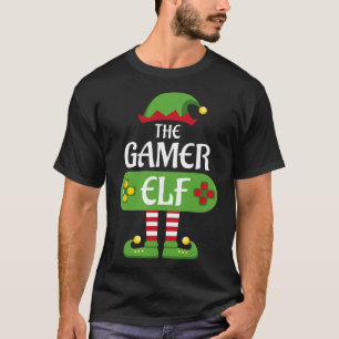 Gamer Elf Kerst Overeenkomstige Groep Familie T-shirt