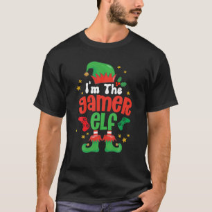 Gamer Elf Matching Familie Kerstmis 2022 T-shirt