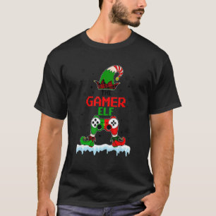 Gamer Elf Matching Family Kerstmis Ik ben The Gami T-shirt