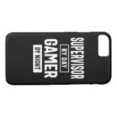 Gamer- en Supervisor-taaktitel Case-Mate iPhone Case (Achterkant (Horizontaal))