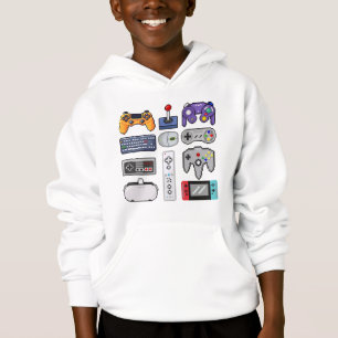 Gamer enfants Pixel art jeux contrôleurs gamepad