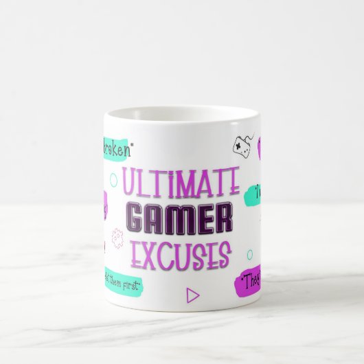 Gamer Excuses Mug – I’m Not Losing, I’m Lagging (Centre)