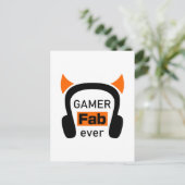 gamer fab-ever briefkaart (Staand voorkant)