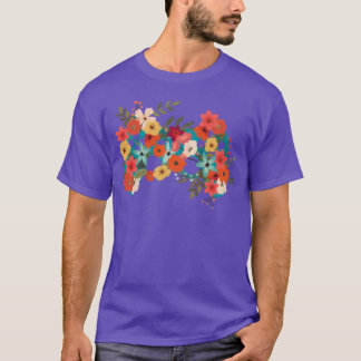 Gamer Floral Gaming Flower Video Games Controller  T-shirt