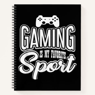 Gamer - Gamen is mijn favoriete sport Notitieboek