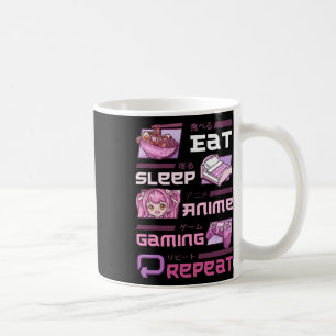 Gamer Gamen Videogames Grappig Eten Slapen Anime G Koffiemok