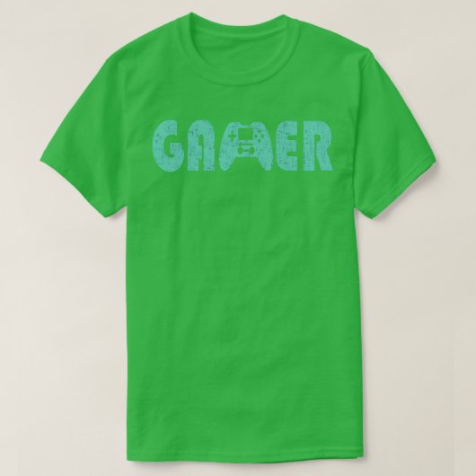 Gamer Gamepad Green T-shirt (Design voorkant)