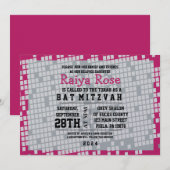 GAMER GAMING DIGITAL Bat Mitzvah Uitnodiging (Voorkant / Achterkant)