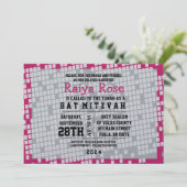 GAMER GAMING DIGITAL Bat Mitzvah Uitnodiging (Staand voorkant)