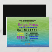 GAMER GAMING DIGITAL Bat Mitzvah Uitnodiging (Voorkant / Achterkant)