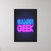 Gamer Geek Canvas Afdruk (Voorkant)