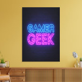 Gamer Geek Canvas Afdruk (Insitu (Woonkamer))