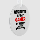 Gamer Gewichtheffer Ornament (voorkant)