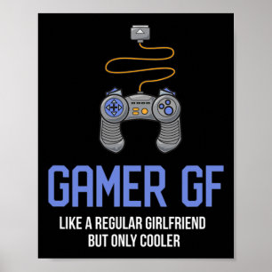 Gamer Gf Gaming Vriendin Poster