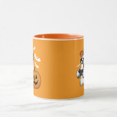 Gamer Ghost Pompoen Controller Halloween Cool Mok (Midden)