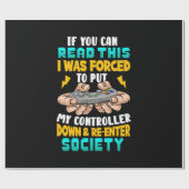 Gamer Gift die ik moest zetten. Cadeaupapier (Vlak)