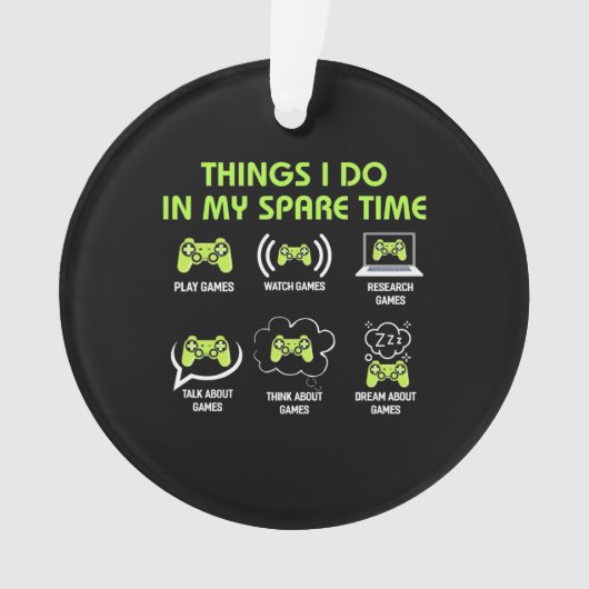 Gamer Gift | Things Gamer Do In My Spare Time (devant)