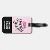 Gamer Girl Bagagelabel (Achterkant horizontaal)