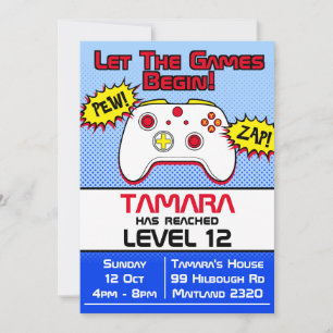 Gamer Girl Comic 12th Birthday Kaart