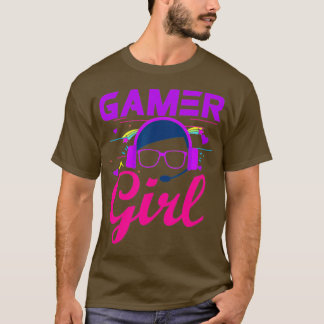 Gamer Girl Cute Gaming T voor Girls Gamers Video T-shirt