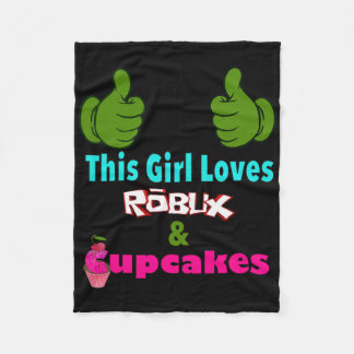 Gamer Girl Design Saying This Girl Loves Robux And Fleece Deken