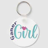 Gamer Girl Keychain - Perfect Gaming Gift (Achterkant)