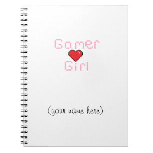 Gamer Girl-laptop Notitieboek