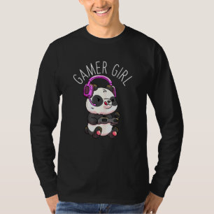 Gamer Girl Panda Gaming Pandas Video Game Women Gi T-shirt