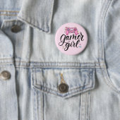 Gamer Girl Ronde Button 5,7 Cm (In situ)