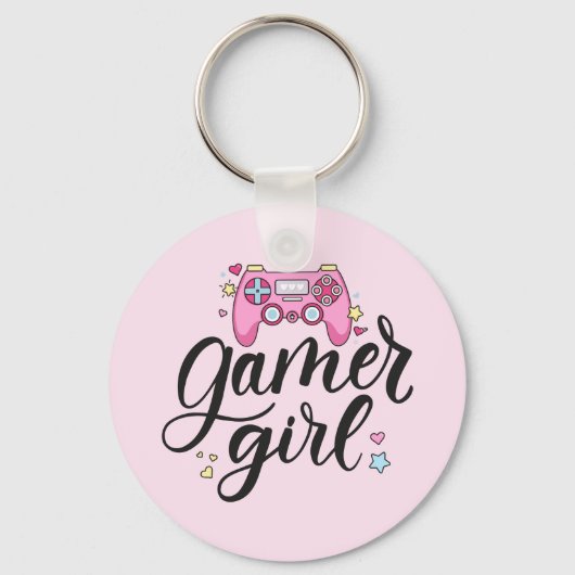 Gamer Girl Sleutelhanger (Voorkant)