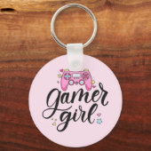 Gamer Girl Sleutelhanger (Voorkant)