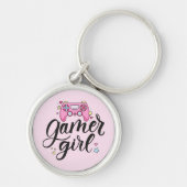 Gamer Girl Sleutelhanger (Voorkant)