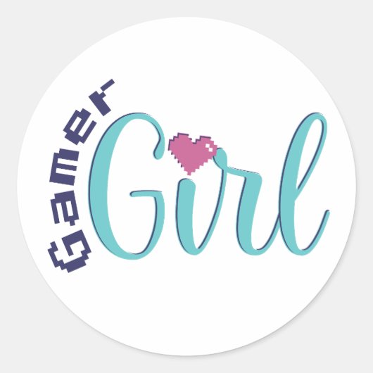 Gamer Girl Sticker - Cute Gaming Gift (Devant)