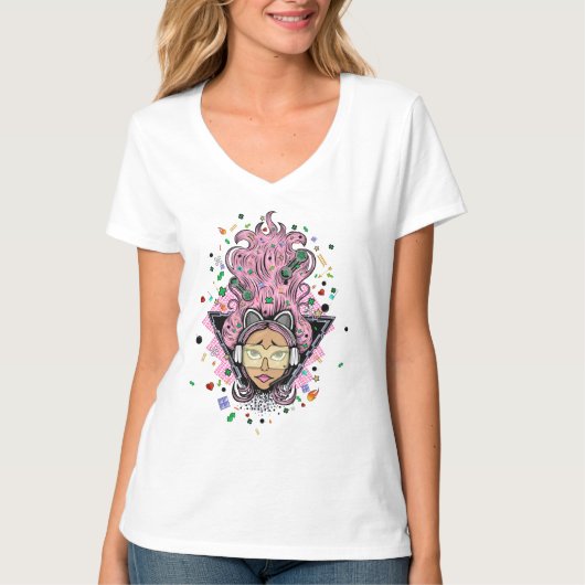 Gamer Girl T-shirt (Voorkant)