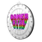 Gamer Girl-tekst Dartbord (Voorkant Rechts)
