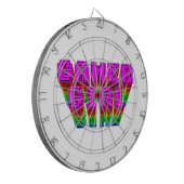 Gamer Girl-tekst Dartbord (Voorkant Links)