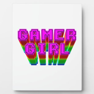 Gamer Girl-tekst Fotoplaat