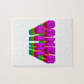 Gamer Girl-tekst Legpuzzel (Horizontaal)